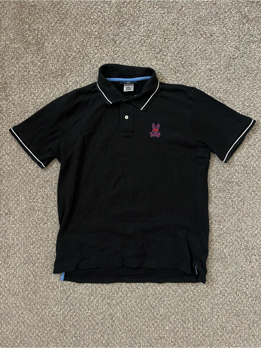 Psycho Bunny Black Polo